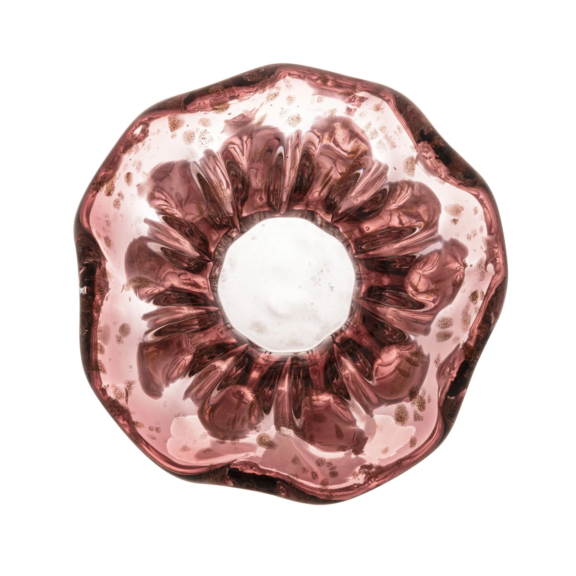 Vaso Murano Trouxinha de Vidro Italy Púrpura e Rose - 13 cm - Image 4