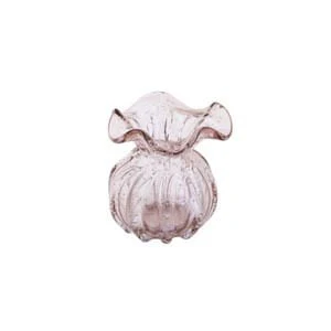 Vaso Murano Trouxinha de Vidro Italy Rosa Claro 11 cm