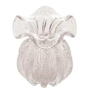 Vaso Murano Trouxinha de Vidro Italy Transparente 11 cm