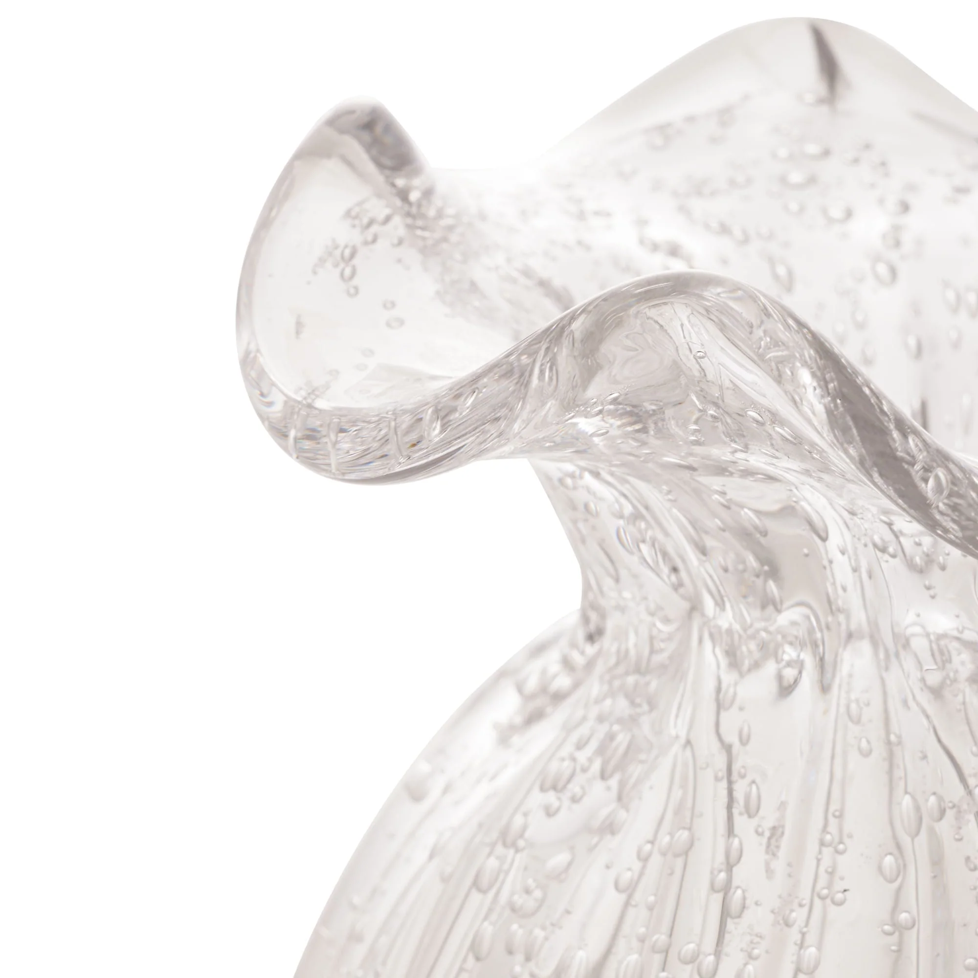 Vaso Murano Trouxinha de Vidro Italy Transparente 13 cm - Image 3