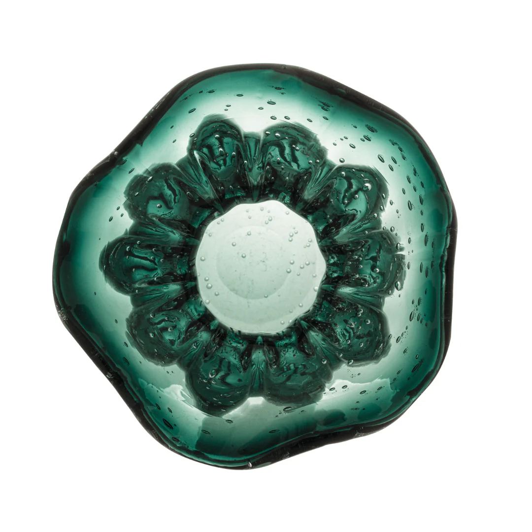 Vaso Murano Trouxinha de Vidro Italy Verde Esmeralda 13 cm - Image 4