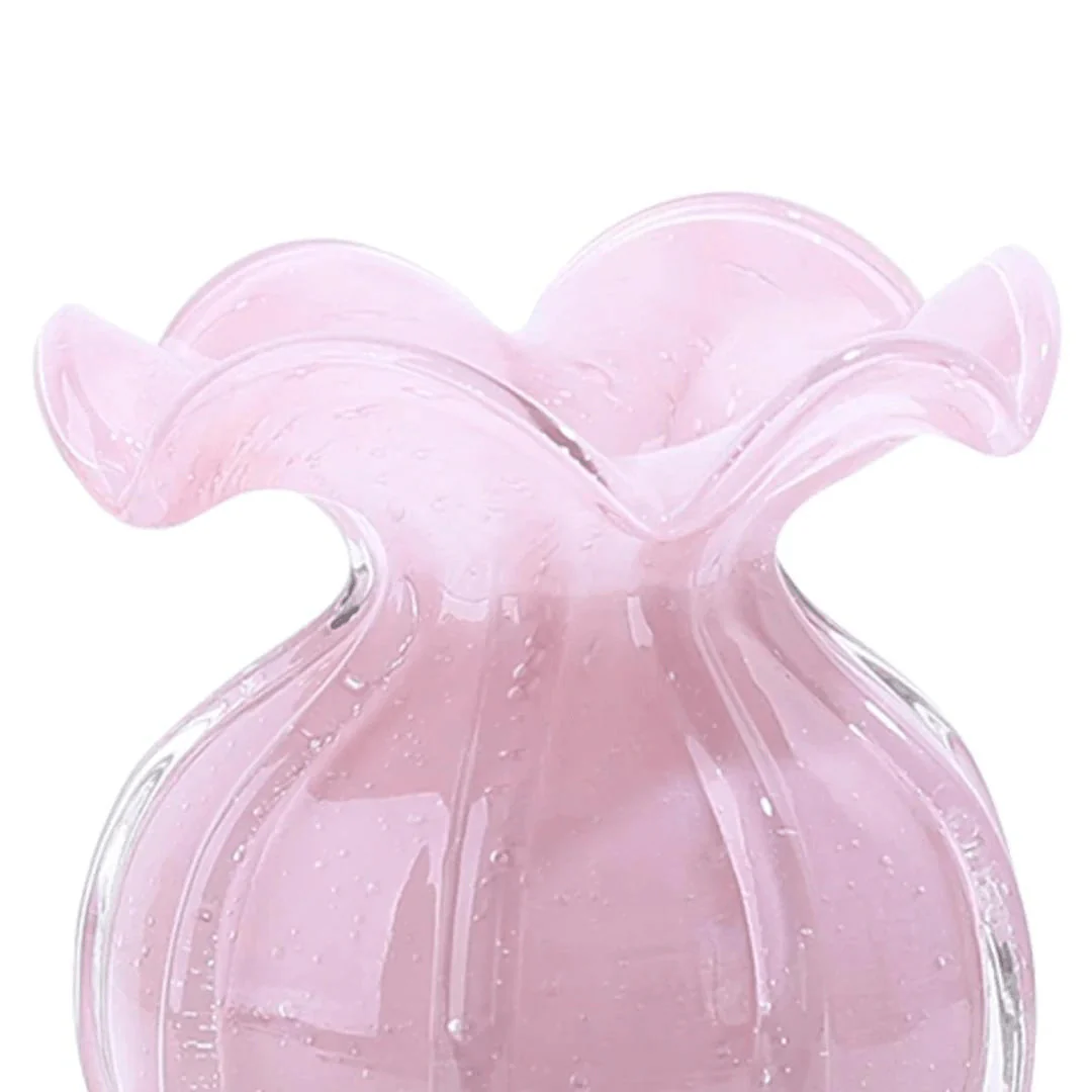 Vaso Murano Trouxinha de Vidro Rosa 12cm - Image 2