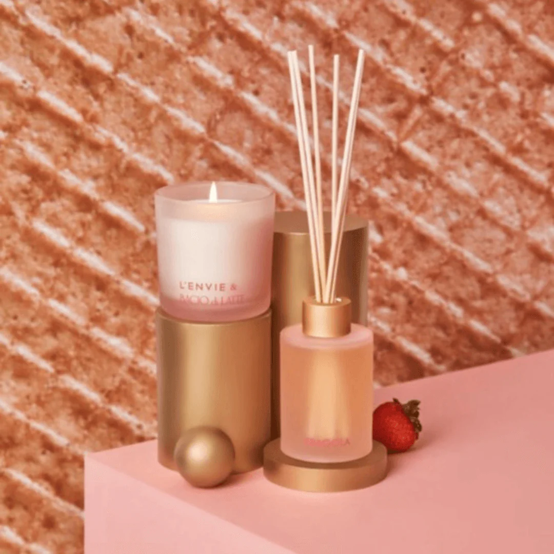 Vela Aromática Perfumada Fragola Bacio Di Latte 170G L'envie - Image 2