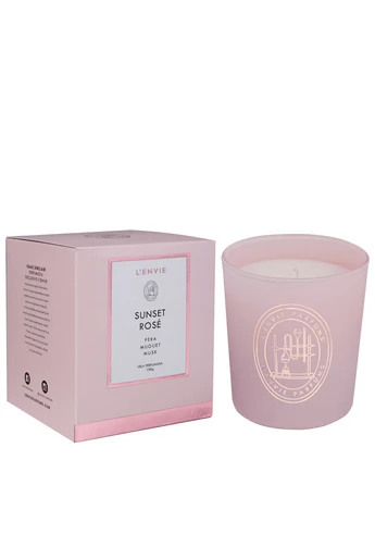 Vela Aromática Perfumada Sunset Rose Elementos 210G L'envie - Image 3