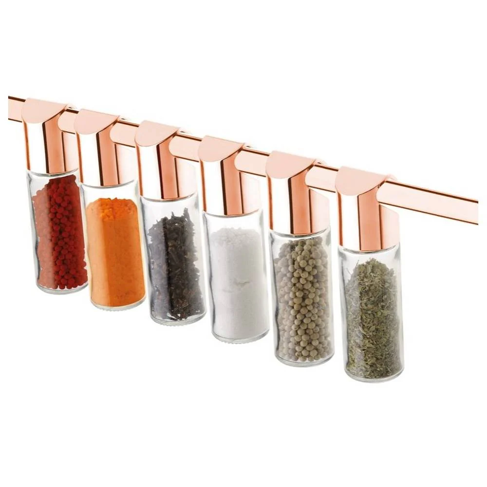 Vidros para Temperos e Condimentos 6 Peças Rose Gold - Image 6
