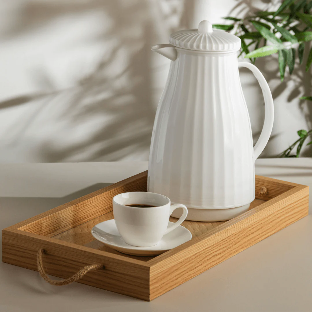 Xicara de Café com Pires de Porcelana Clear 100ml - Image 5