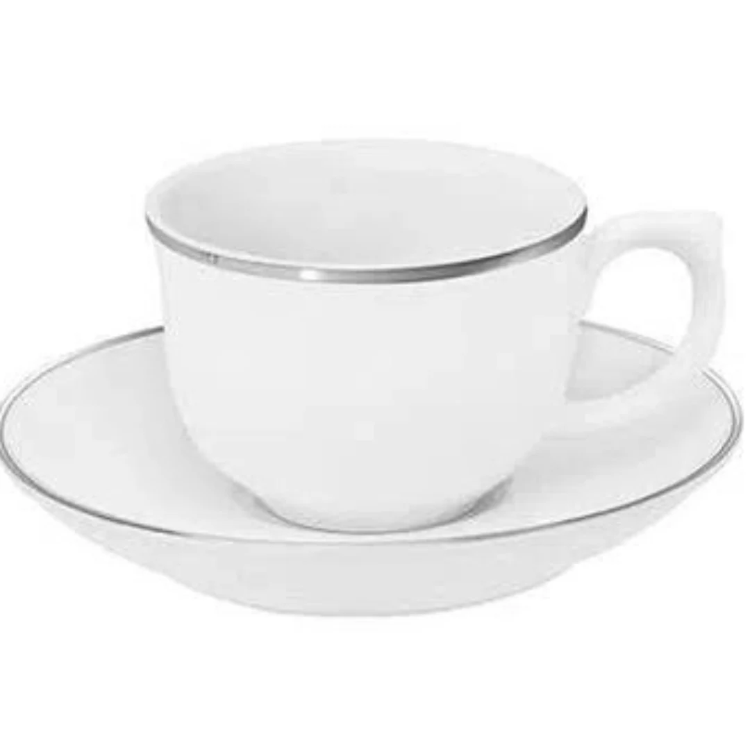 Xicara de Café com Pires Isabel Cromado 100ml - Image 2