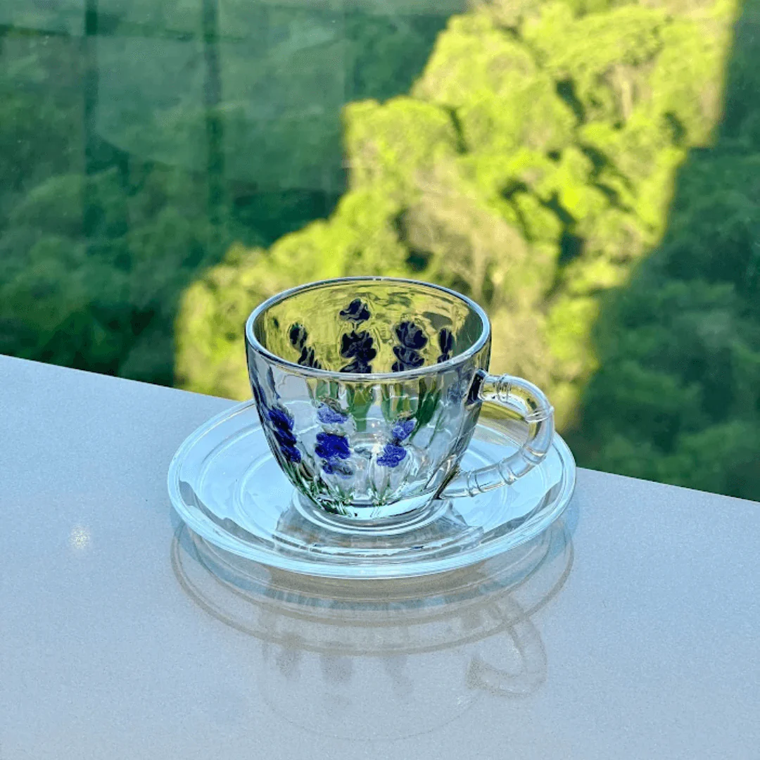 Xícara de Café com Pires Lavanda 80ml - Image 3