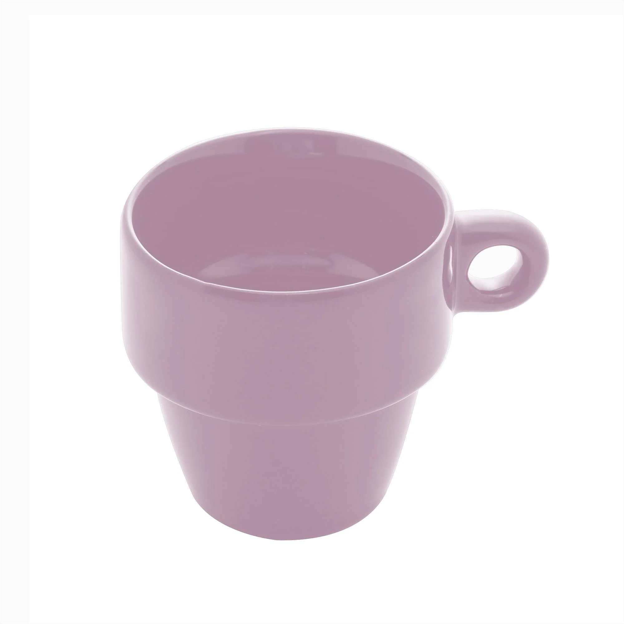 Xícara de Chá Cerâmica Empilhável Lilás 210ml - Image 2