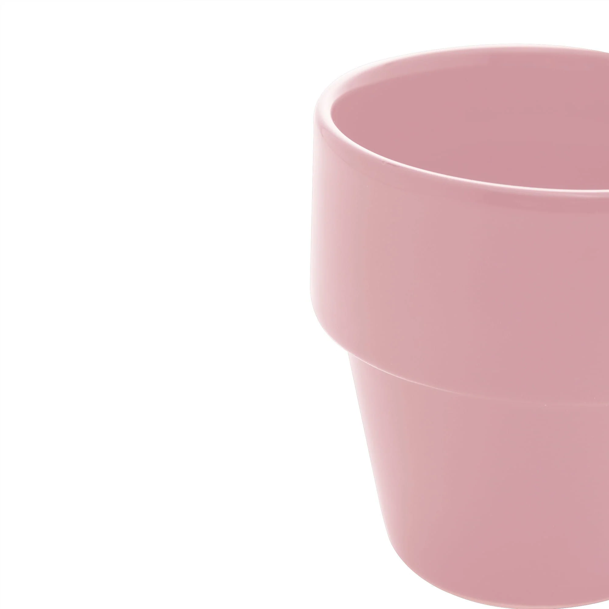 Xícara de Chá Cerâmica Empilhável Rosa 210ml - Image 4