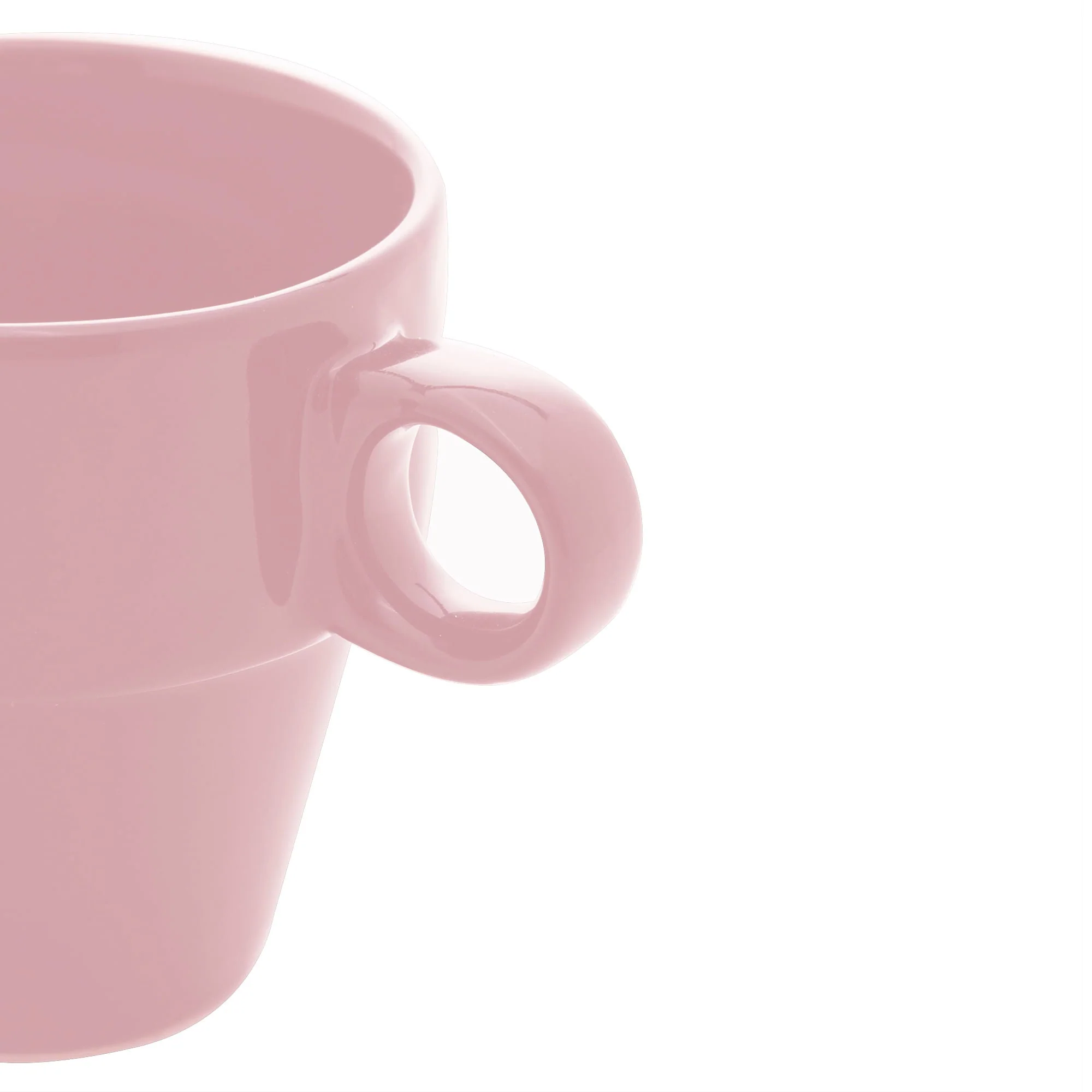 Xícara de Chá Cerâmica Empilhável Rosa 210ml - Image 5