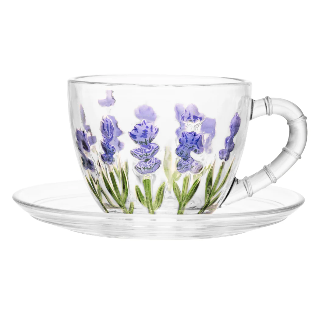 Xícara de Chá com Pires Lavanda 220ml - Image 6