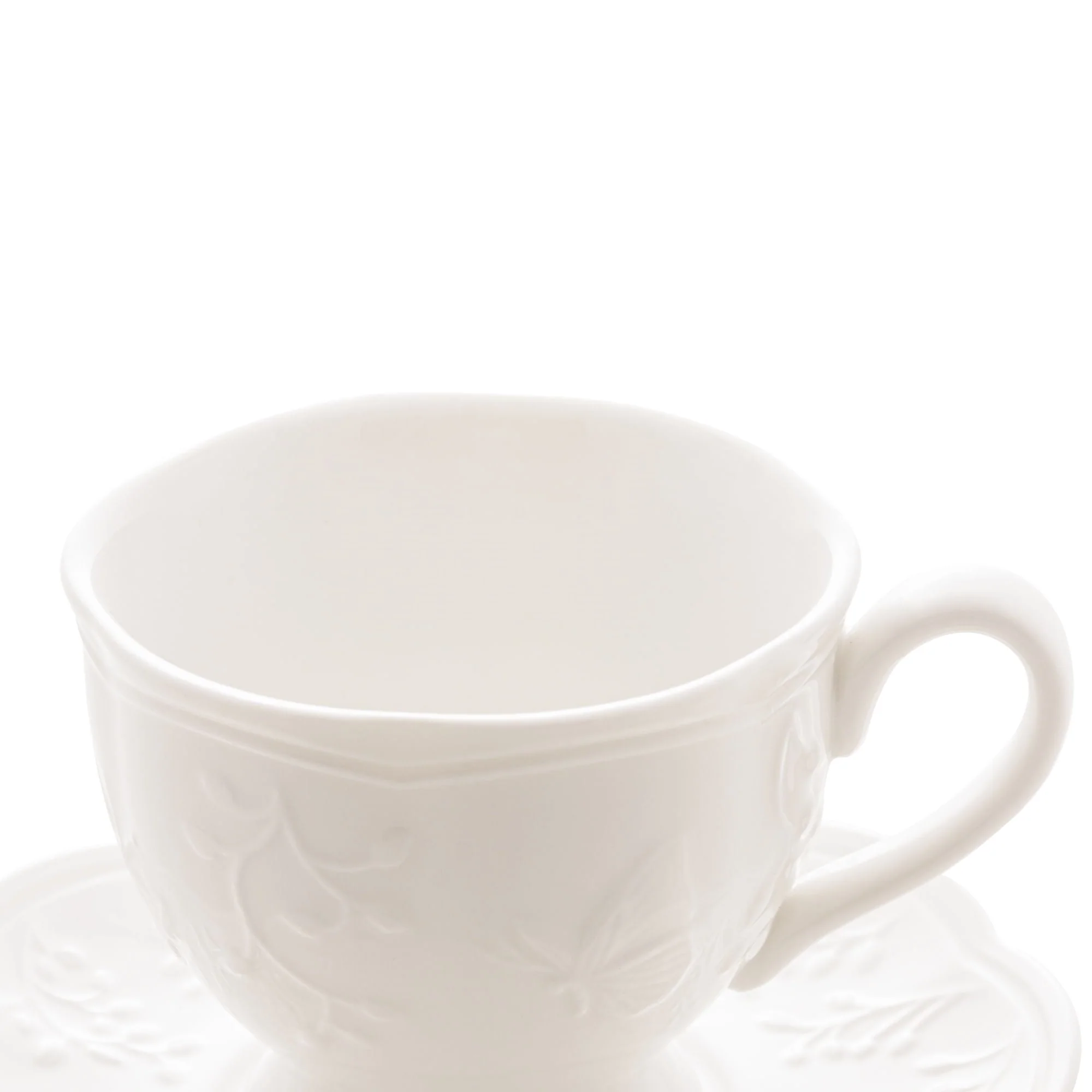 Xícara para Chá com Pires de Porcelana New Bone Butterfly Flower 200ml - Image 6